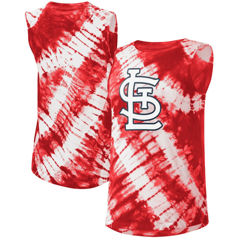 St. Louis Cardinals Touch Women's Money Ball Tie-Dye Tank Top discount