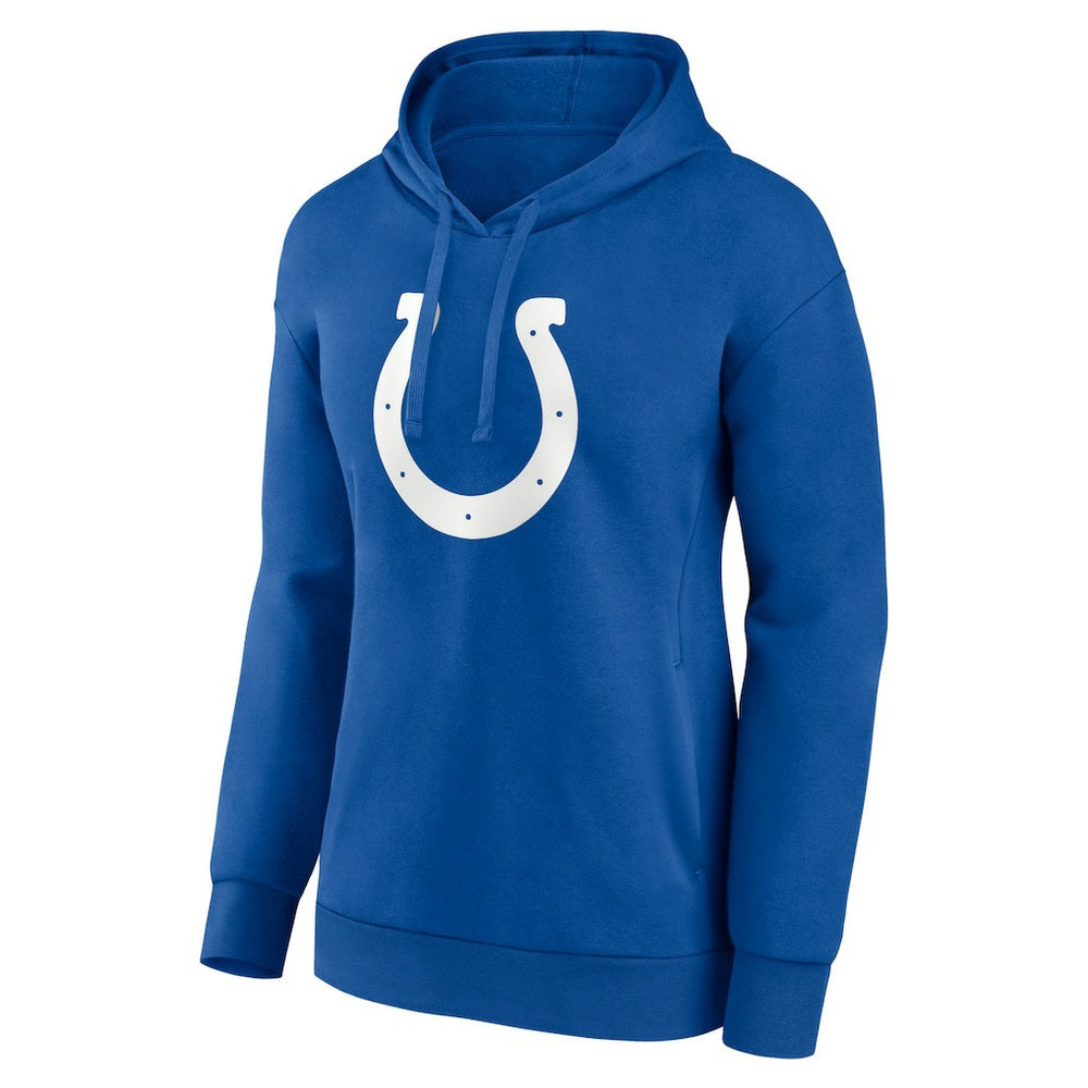 Jonathan Taylor Indianapolis Colts Women's Player Icon Name & Number V-Neck Pullover Hoodie Royal - Fanatics