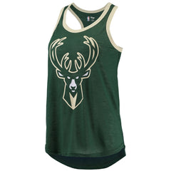 NBA - Milwaukee Bucks G-III Sports by Carl Banks Women's Showdown Scoop-Neck Racerback Tank Top - Hunter Green