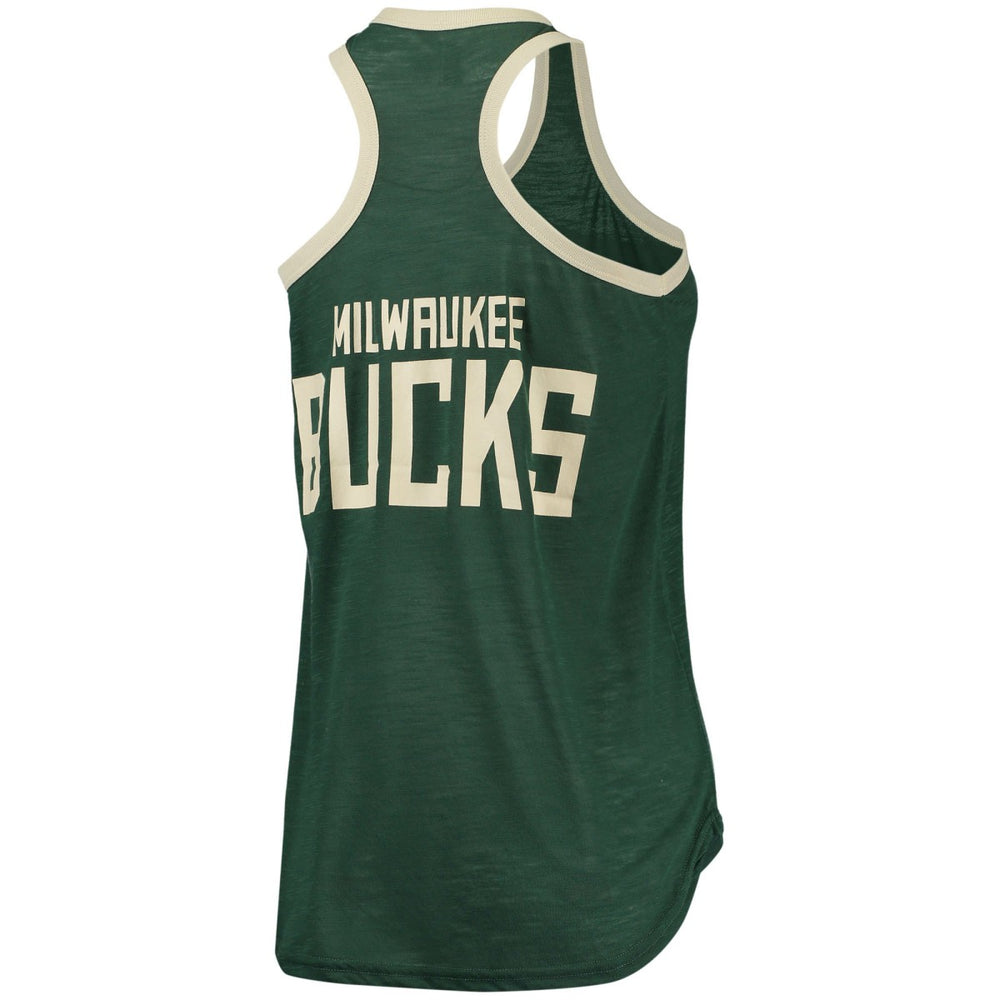 NBA - Milwaukee Bucks G-III Sports by Carl Banks Women's Showdown Scoop-Neck Racerback Tank Top - Hunter Green