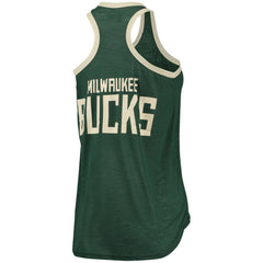 NBA - Milwaukee Bucks G-III Sports by Carl Banks Women's Showdown Scoop-Neck Racerback Tank Top - Hunter Green