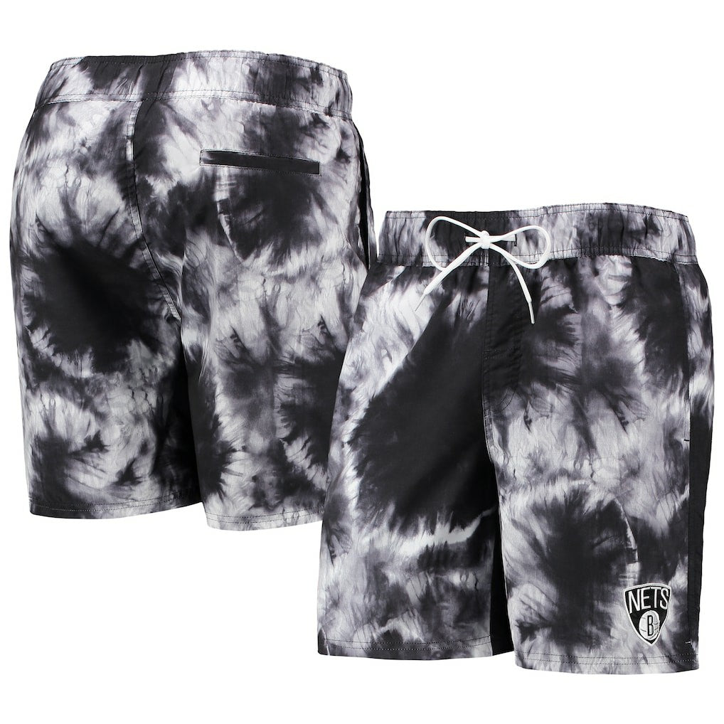 NBA - Brooklyn Nets G-III Sports by Carl Banks Splash Volley Swim Shorts - Black