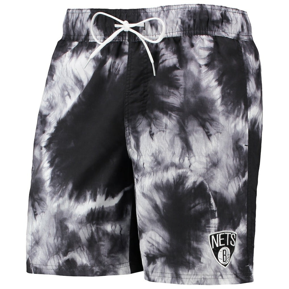 NBA - Brooklyn Nets G-III Sports by Carl Banks Splash Volley Swim Shorts - Black