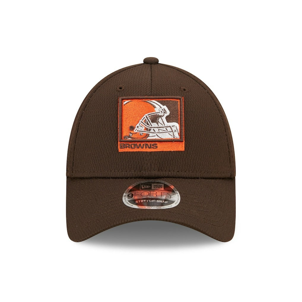 Cleveland Browns New Era Framed AF 9FORTY Snapback Hat Brown - NFL