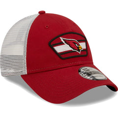Arizona Cardinals New Era Logo Patch Trucker 9FORTY Snapback Hat Cardinal/White - NFL