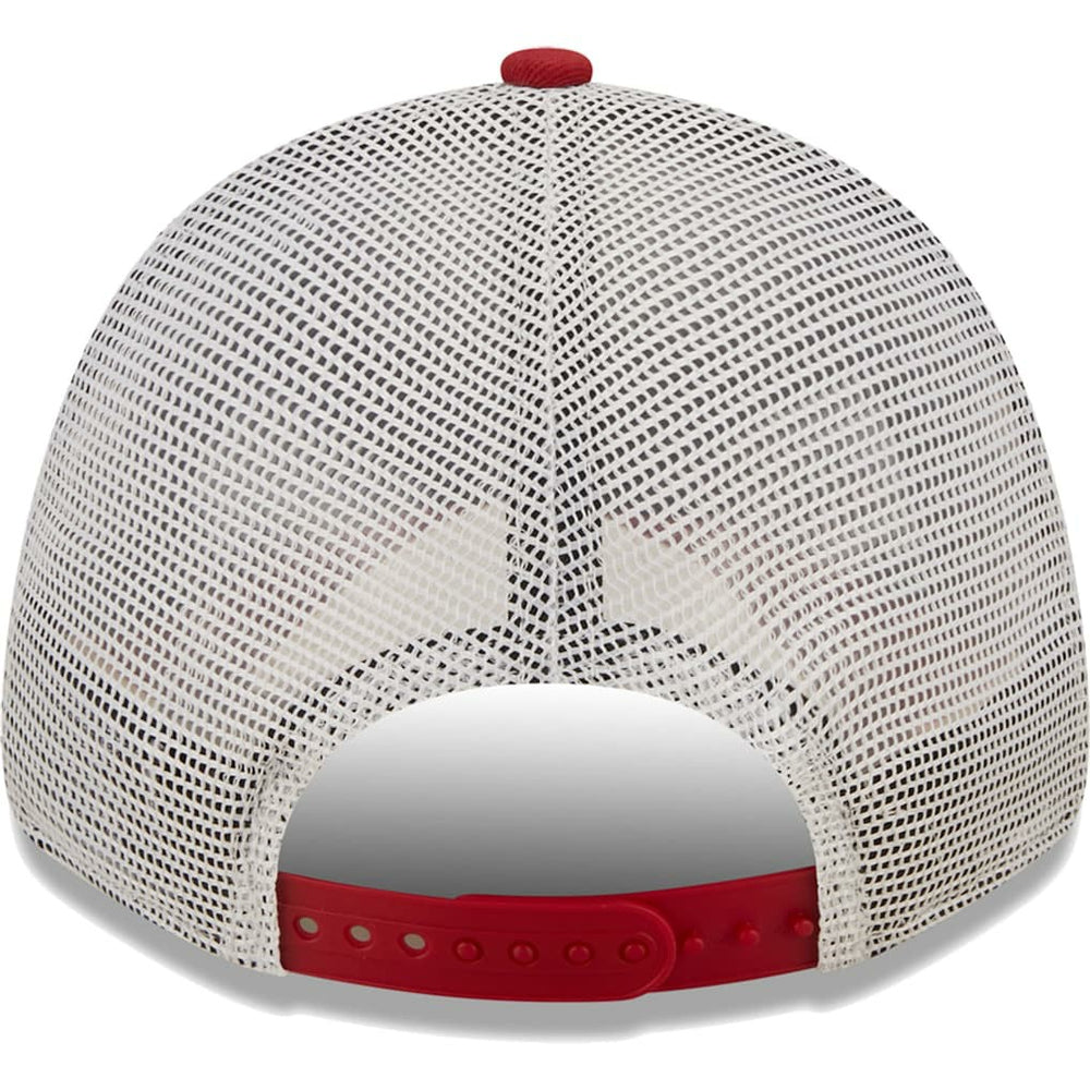 Arizona Cardinals New Era Logo Patch Trucker 9FORTY Snapback Hat Cardinal/White - NFL