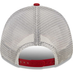 Arizona Cardinals New Era Logo Patch Trucker 9FORTY Snapback Hat Cardinal/White - NFL