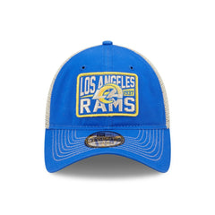 Los Angeles Rams New Era Devoted Trucker 9TWENTY Snapback Hat Royal/Natural - NFL