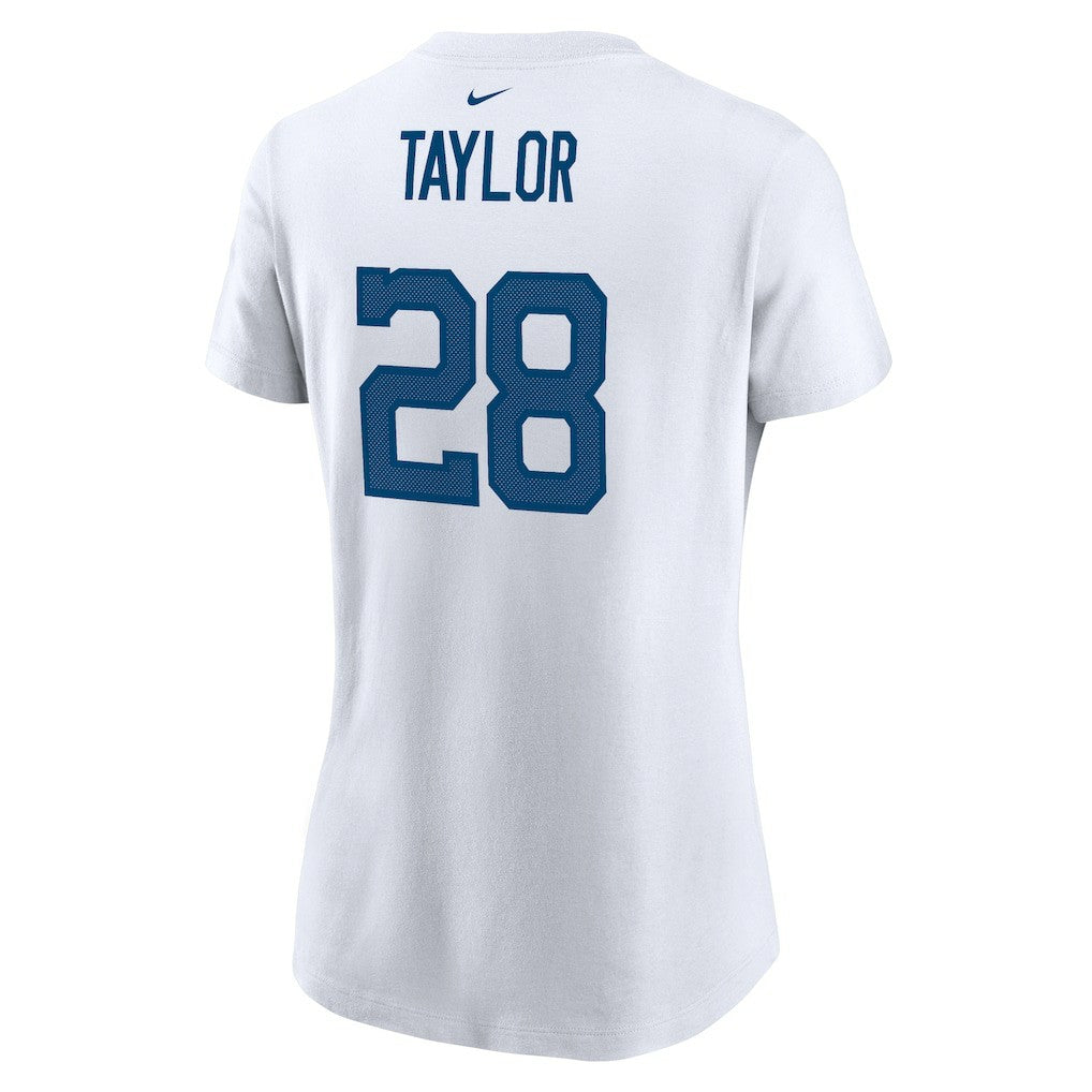 Jonathan Taylor Indianapolis Colts Women's Name & Number T-Shirt White - Nike