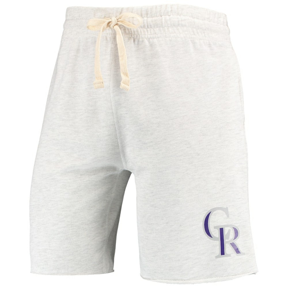 Colorado Rockies Concepts Sport Mainstream Terry Tri-Blend Shorts Lifestyle