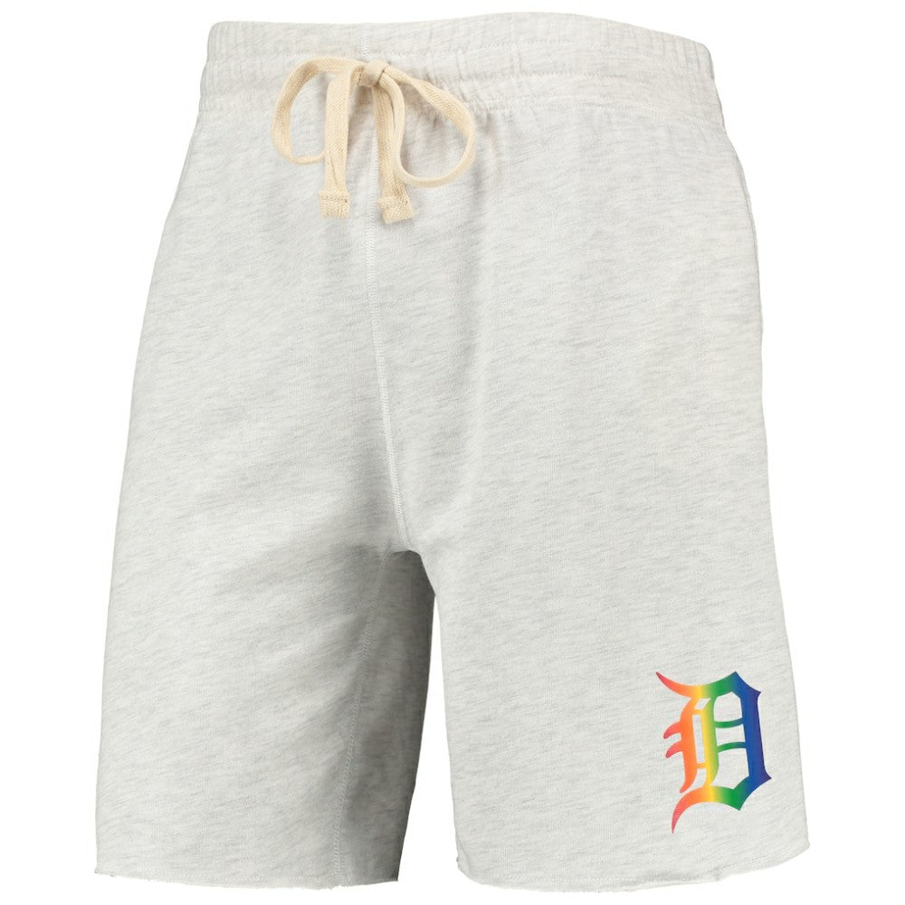 Detroit Tigers Concepts Sport Mainstream Logo Terry Tri-Blend Shorts On Sale