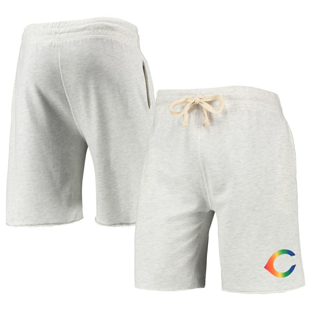 Cincinnati Reds Concepts Sport Mainstream Logo Terry Tri-Blend Shorts On Sale