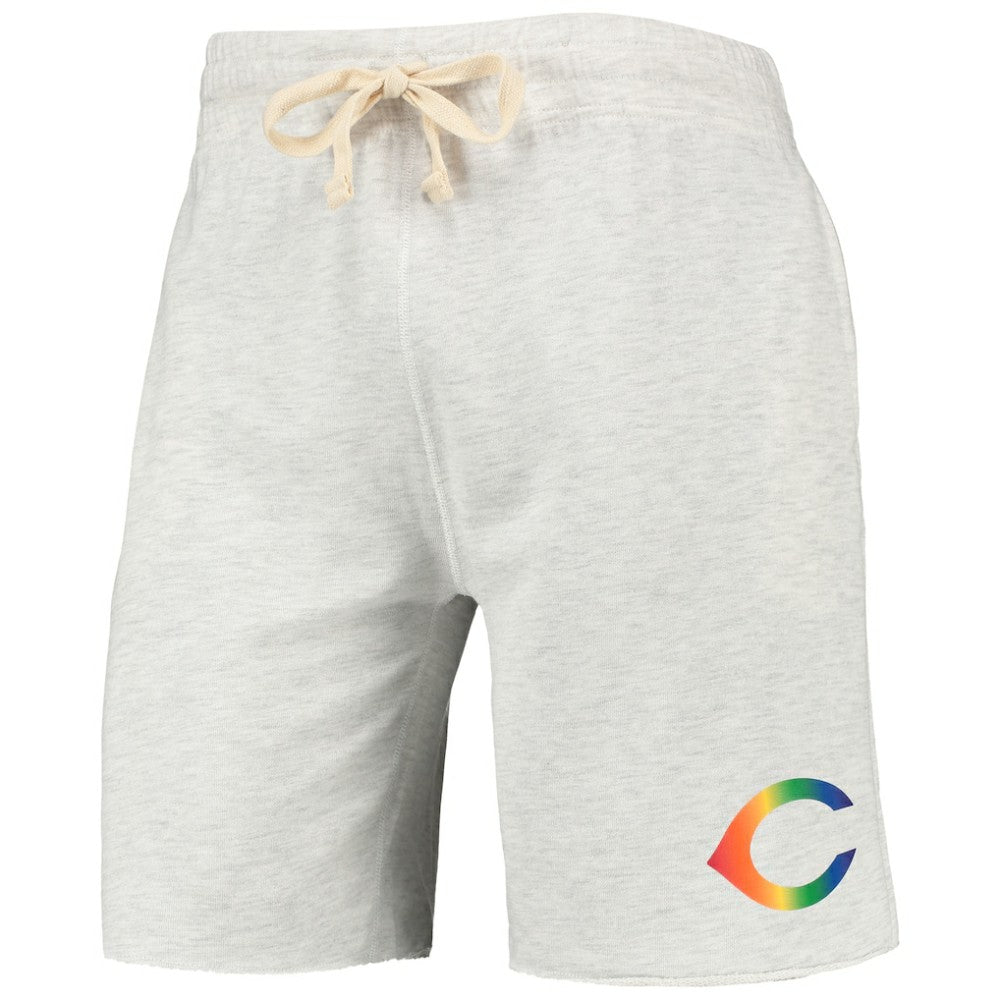 Cincinnati Reds Concepts Sport Mainstream Logo Terry Tri-Blend Shorts On Sale