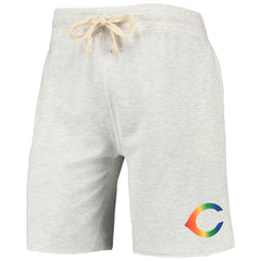 Cincinnati Reds Concepts Sport Mainstream Logo Terry Tri-Blend Shorts On Sale