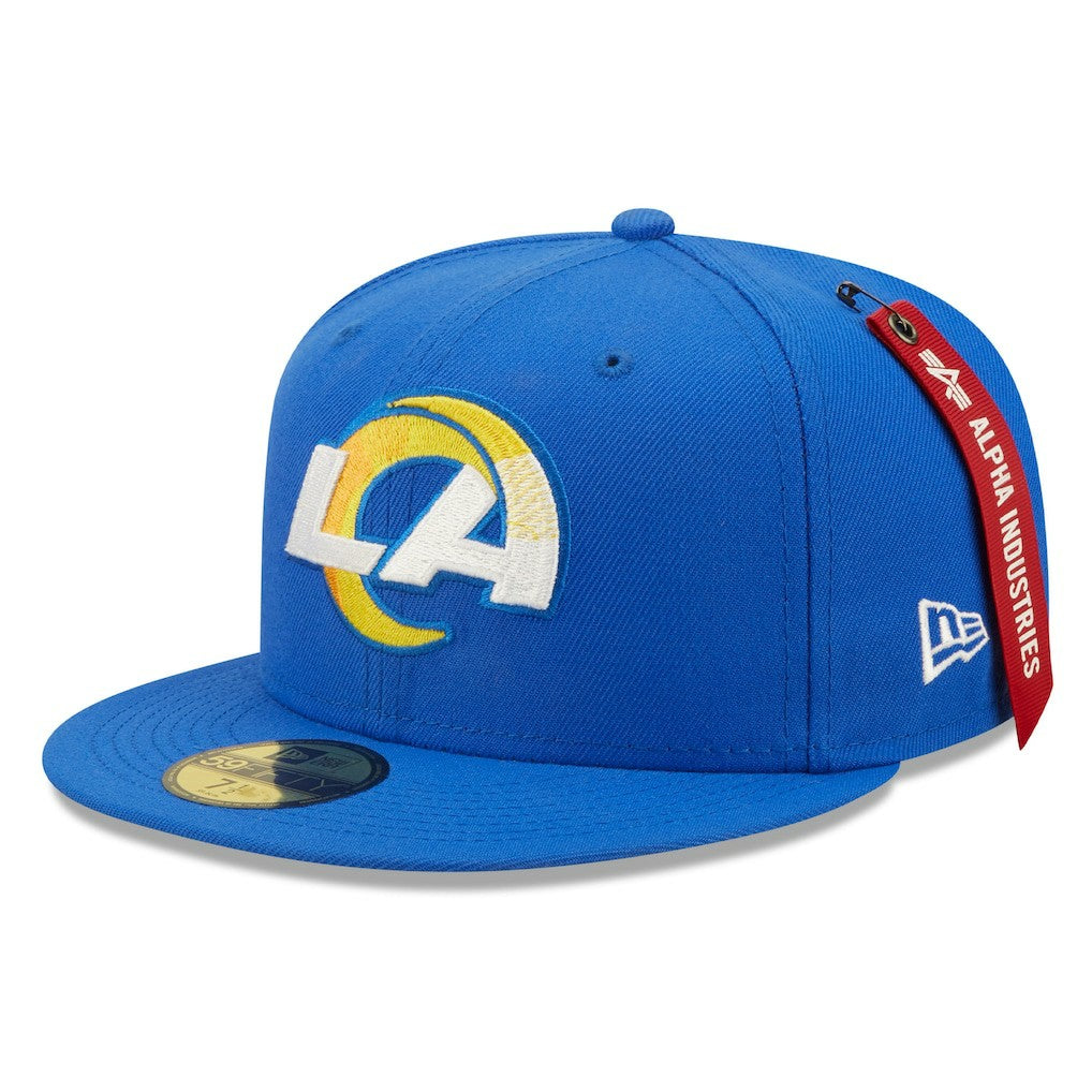 Los Angeles Rams New Era x Alpha Industries Alpha 59FIFTY Fitted Hat Royal - NFL