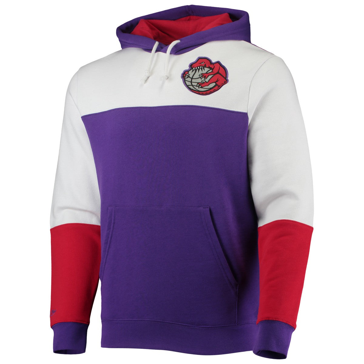 Mitchell & Ness - Toronto Raptors Hardwood Classics Fusion 2.0 Colorblock Pullover Hoodie - Purple