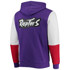 Mitchell & Ness - Toronto Raptors Hardwood Classics Fusion 2.0 Colorblock Pullover Hoodie - Purple