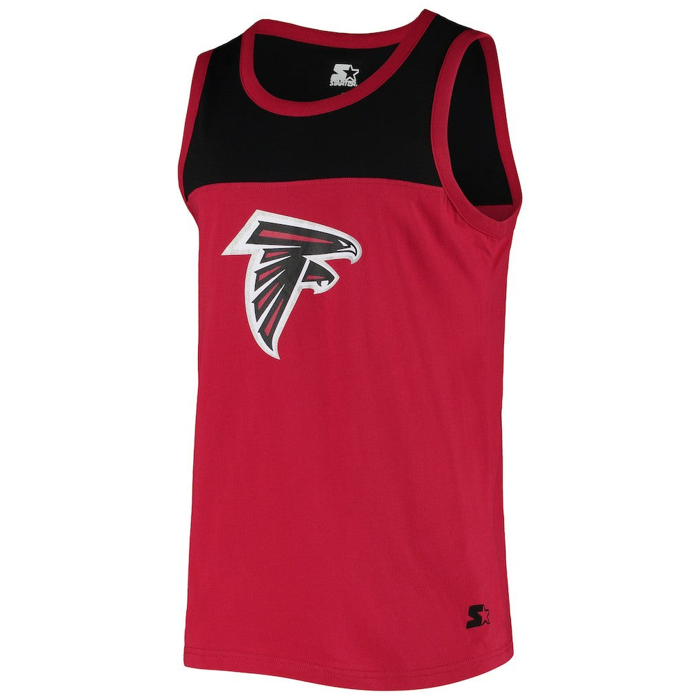 Atlanta Falcons Starter Team Touchdown Fashion Tank Top Red/Black - NFL