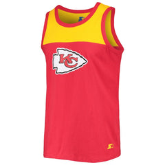 Kansas City Chiefs Starter Team Touchdown Fashion Tank Top Red/Gold - NFL