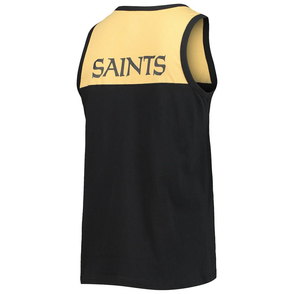 New Orleans Saints Starter Team Touchdown Fashion Tank Top Black/Gold - NFL
