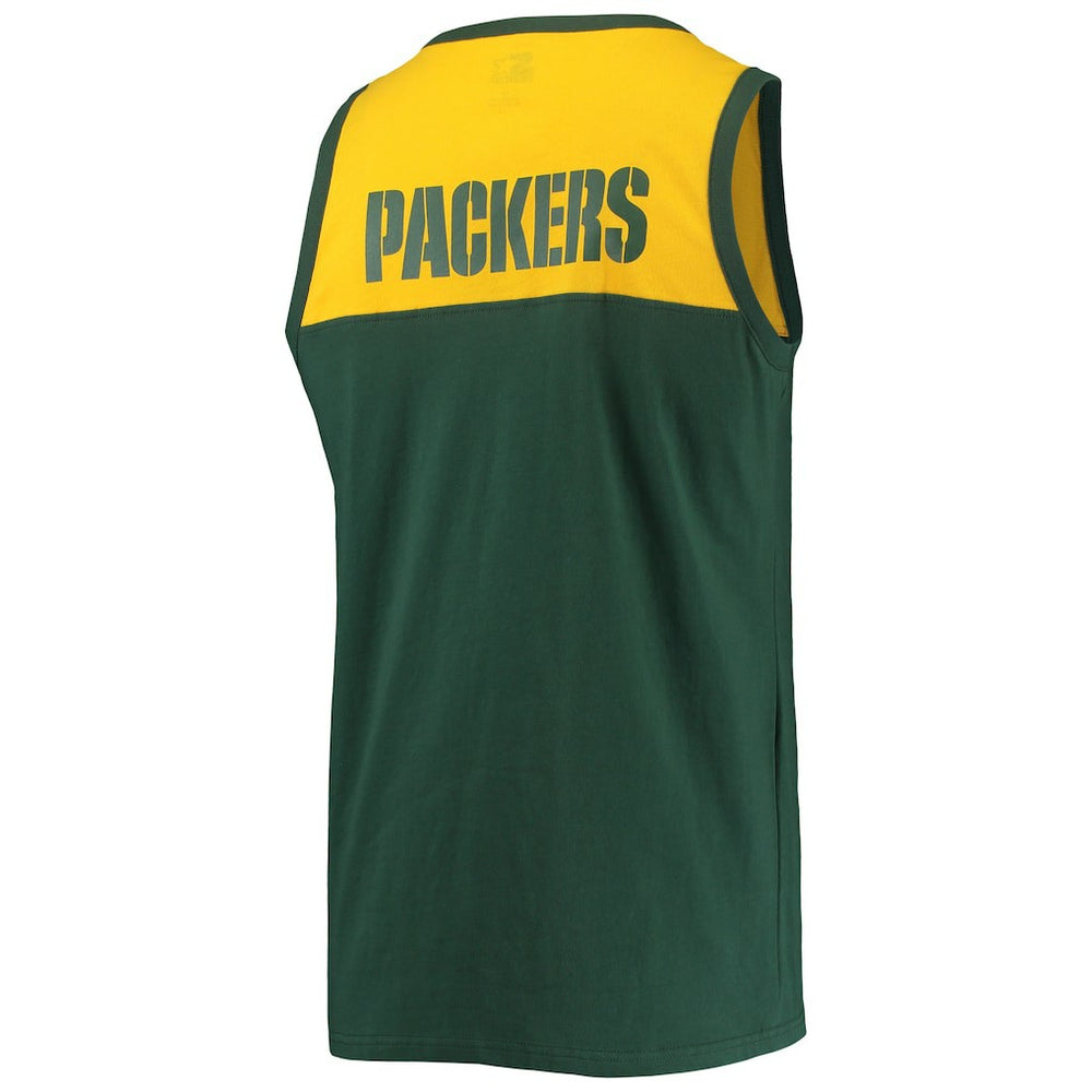Green Bay Packers Starter Team Touchdown Fashion Tank Top Green/Gold - NFL