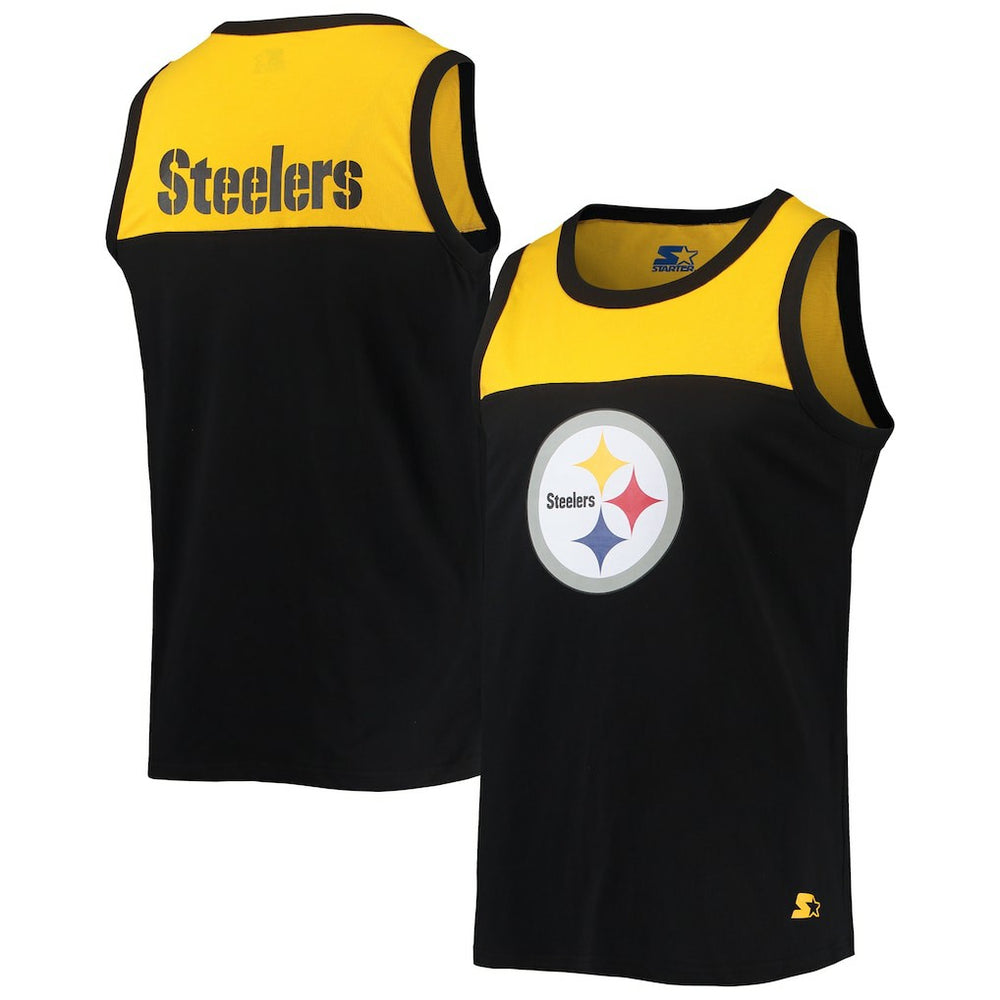 Pittsburgh Steelers Starter Team Touchdown Fashion Tank Top Black/Gold - NFL