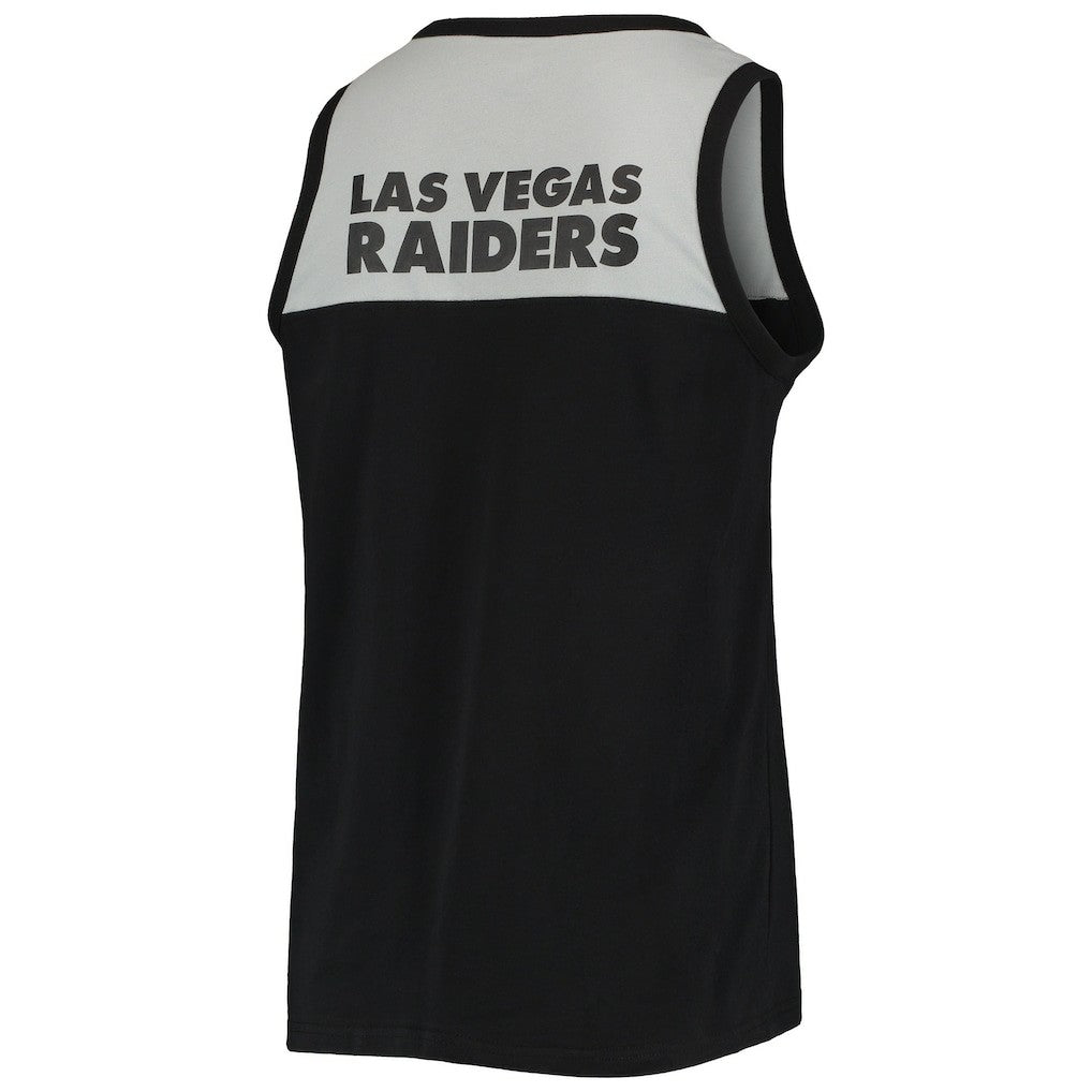 Las Vegas Raiders Starter Team Touchdown Fashion Tank Top Black/Silver - NFL