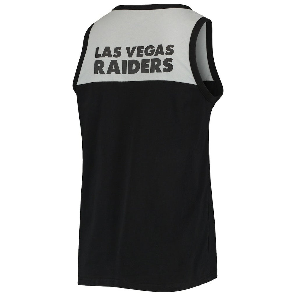 Las Vegas Raiders Starter Team Touchdown Fashion Tank Top Black/Silver - NFL