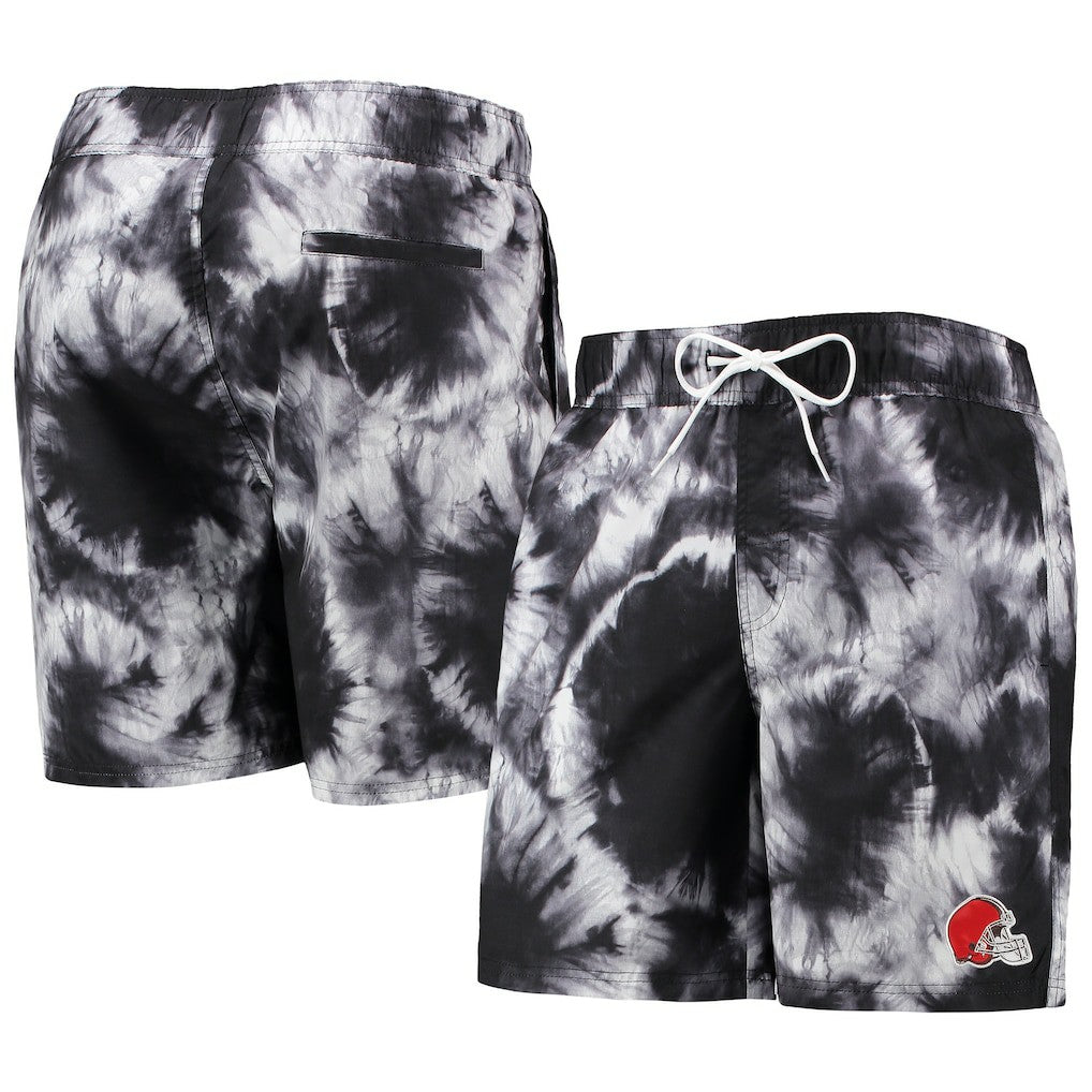 Cleveland Browns G-III Sports by Carl Banks Splash Volley Swim Shorts Black - NFL