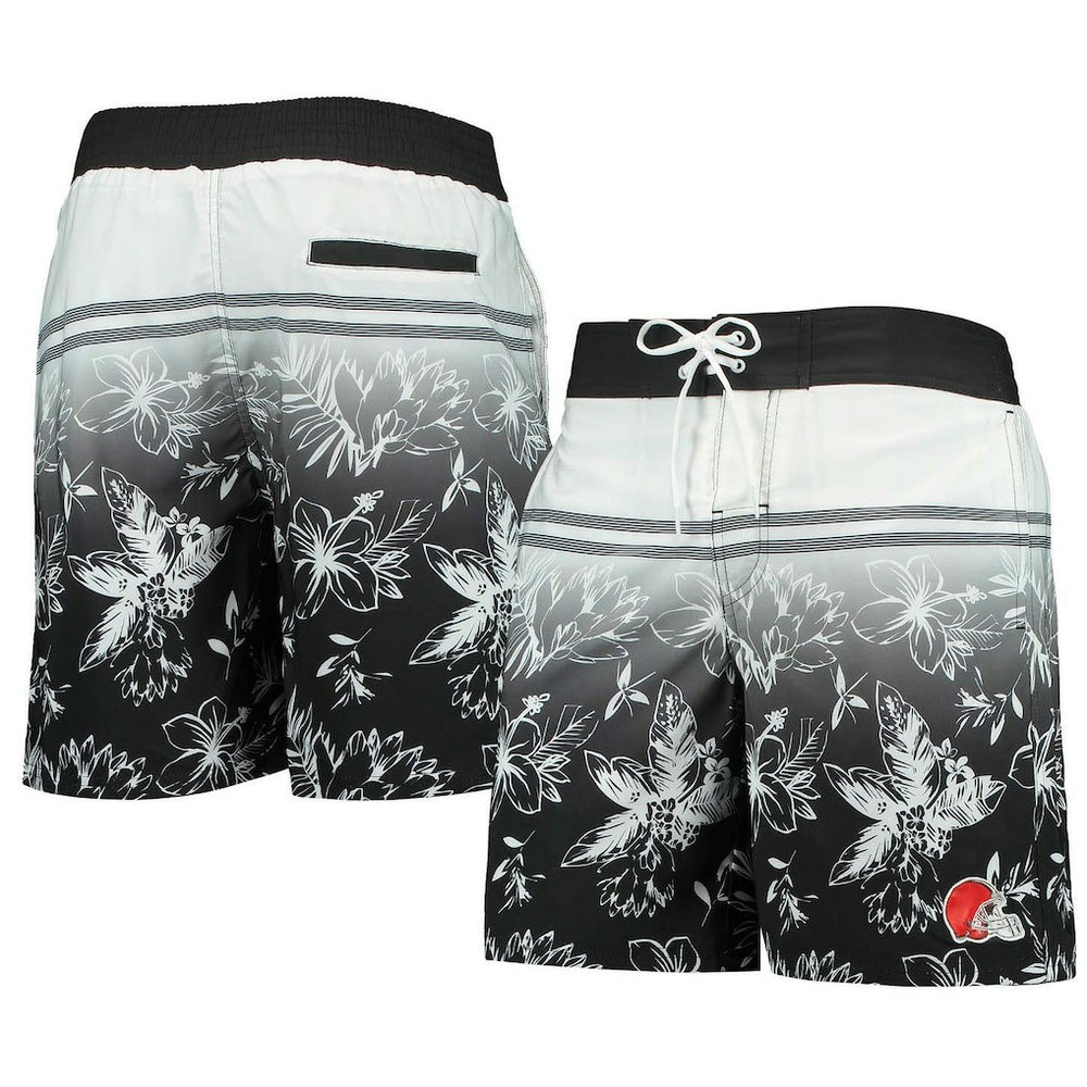 Cleveland Browns G-III Sports by Carl Banks Island Volley Swim Shorts Black - NFL
