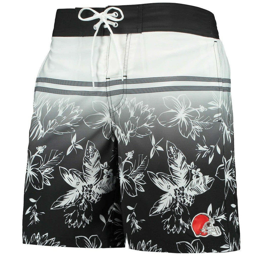 Cleveland Browns G-III Sports by Carl Banks Island Volley Swim Shorts Black - NFL