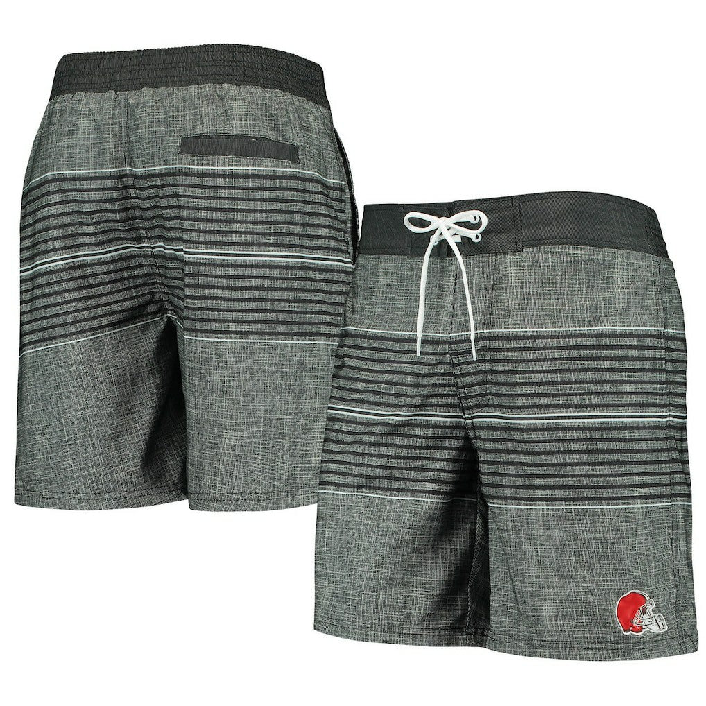Cleveland Browns G-III Sports by Carl Banks Horizon Swim Shorts Black - NFL