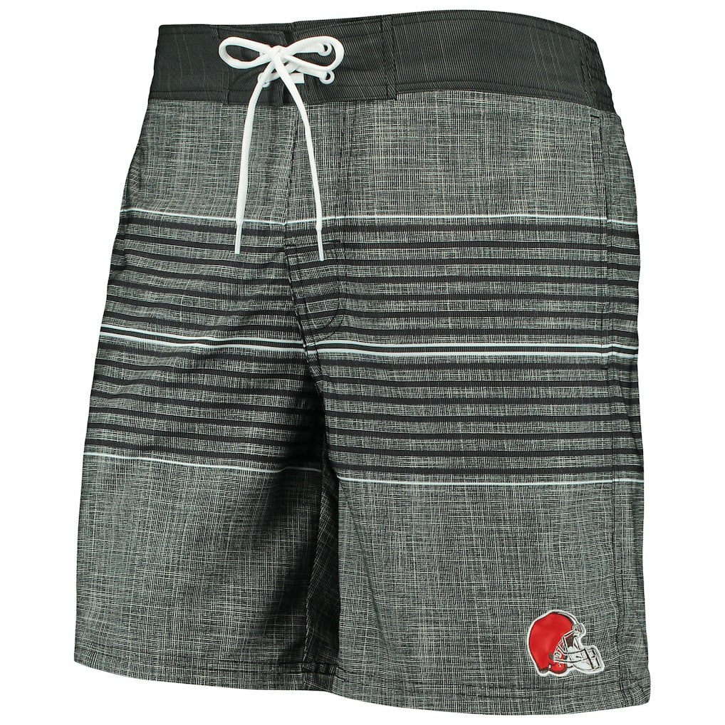 Cleveland Browns G-III Sports by Carl Banks Horizon Swim Shorts Black - NFL