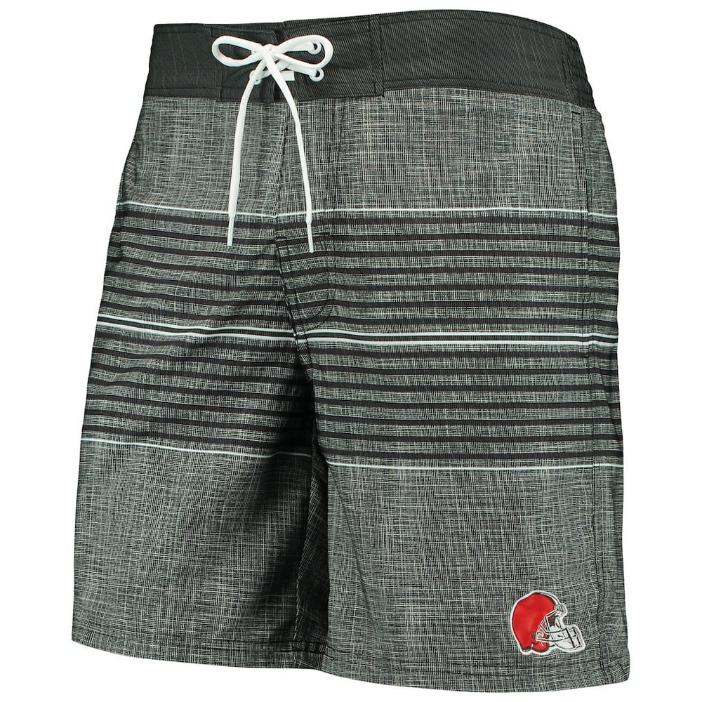 Cleveland Browns G-III Sports by Carl Banks Horizon Swim Shorts Black - NFL