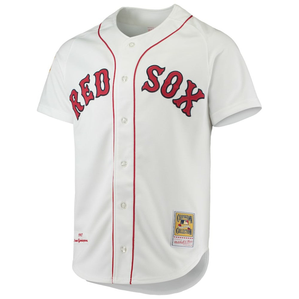 Nomar Garciaparra Boston Red Sox Mitchell & Ness 1997 Cooperstown Collection Authentic Jersey - White | MLB Jerseys