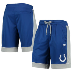Indianapolis Colts Starter Fan Favorite Fashion Shorts Royal/Gray - NFL