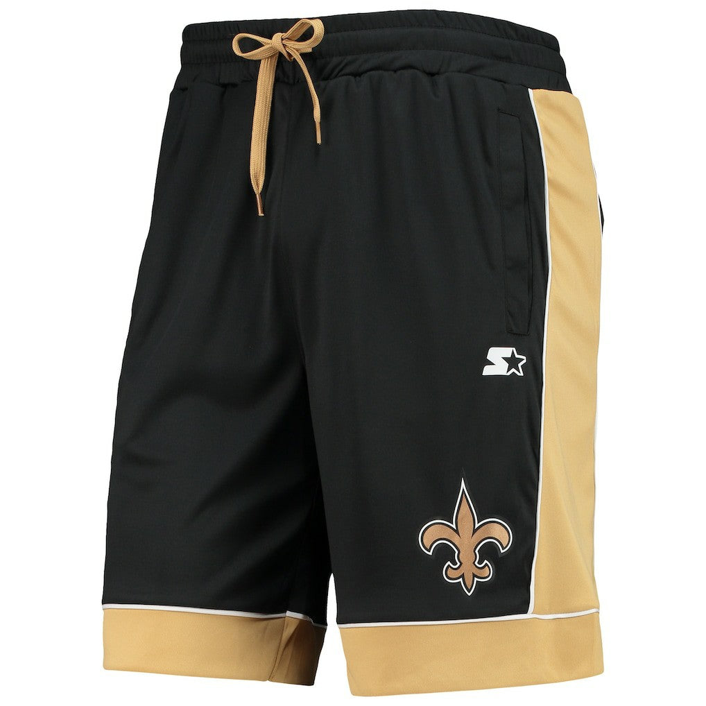 New Orleans Saints Starter Fan Favorite Fashion Shorts Black/Gold - NFL