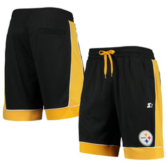 Pittsburgh Steelers Starter Fan Favorite Fashion Shorts Black/Gold - NFL