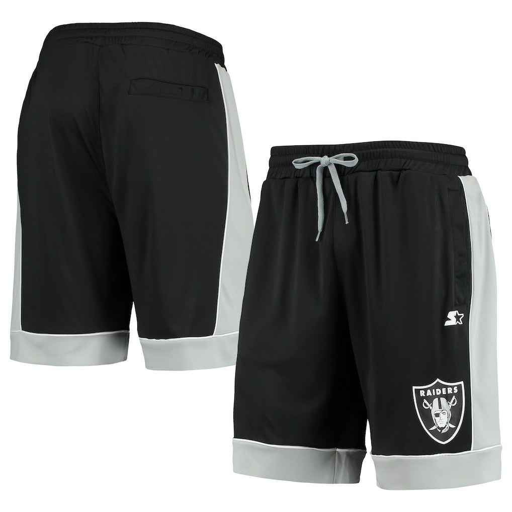 Las Vegas Raiders Starter Fan Favorite Fashion Shorts Black/Silver - NFL
