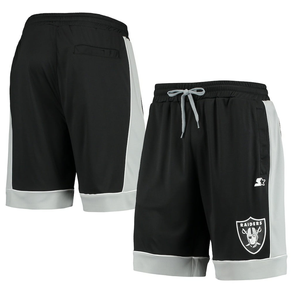 Las Vegas Raiders Starter Fan Favorite Fashion Shorts Black/Silver - NFL