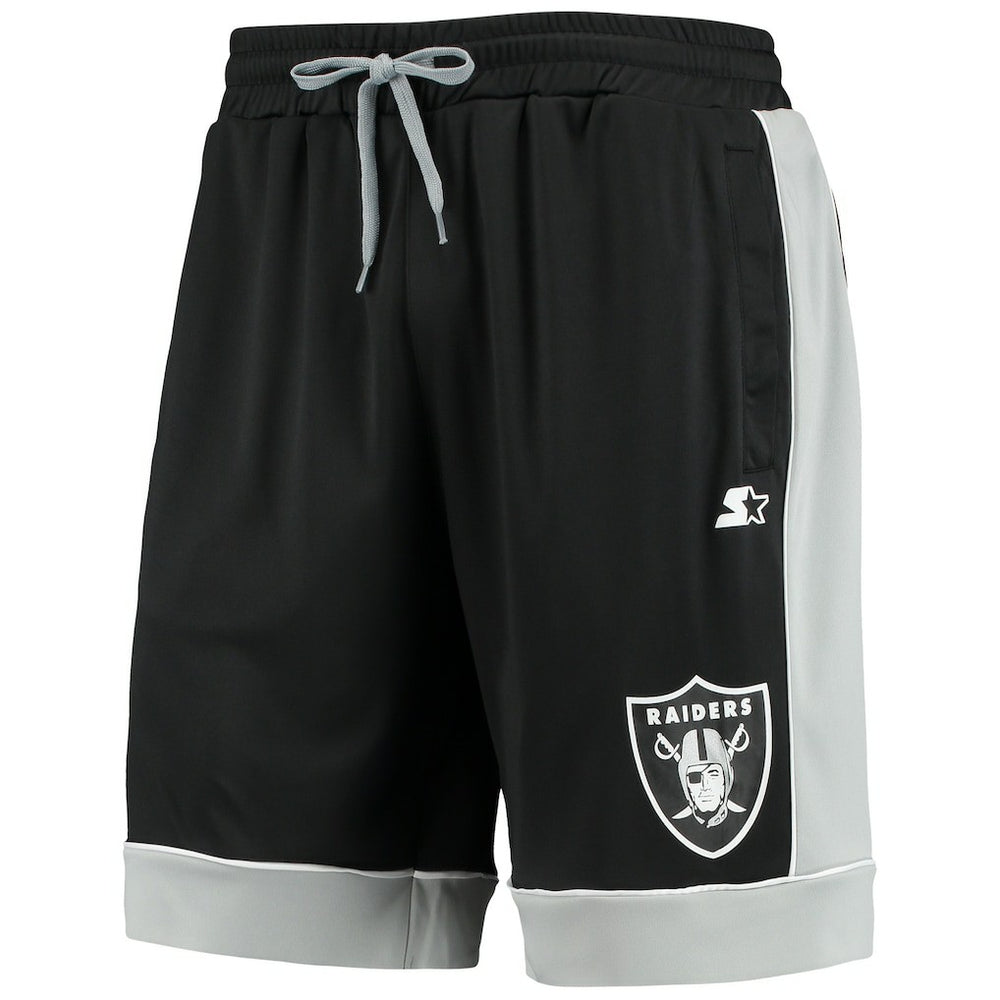 Las Vegas Raiders Starter Fan Favorite Fashion Shorts Black/Silver - NFL