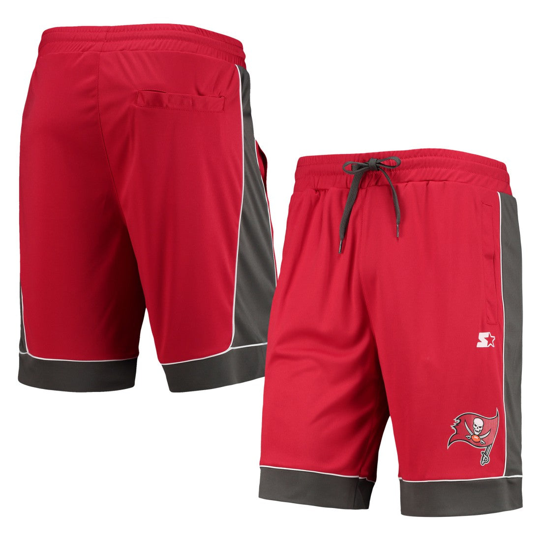 Tampa Bay Buccaneers Starter Fan Favorite Fashion Shorts Red/Pewter - NFL