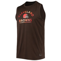 Cleveland Browns MSX by Michael Strahan Rebound Tank Top Brown - NFL