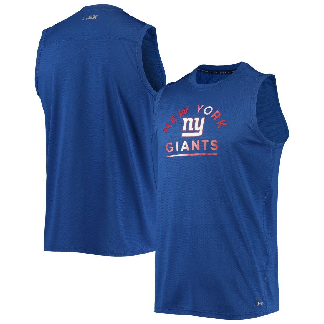 New York Giants MSX by Michael Strahan Rebound Tank Top Royal - NFL