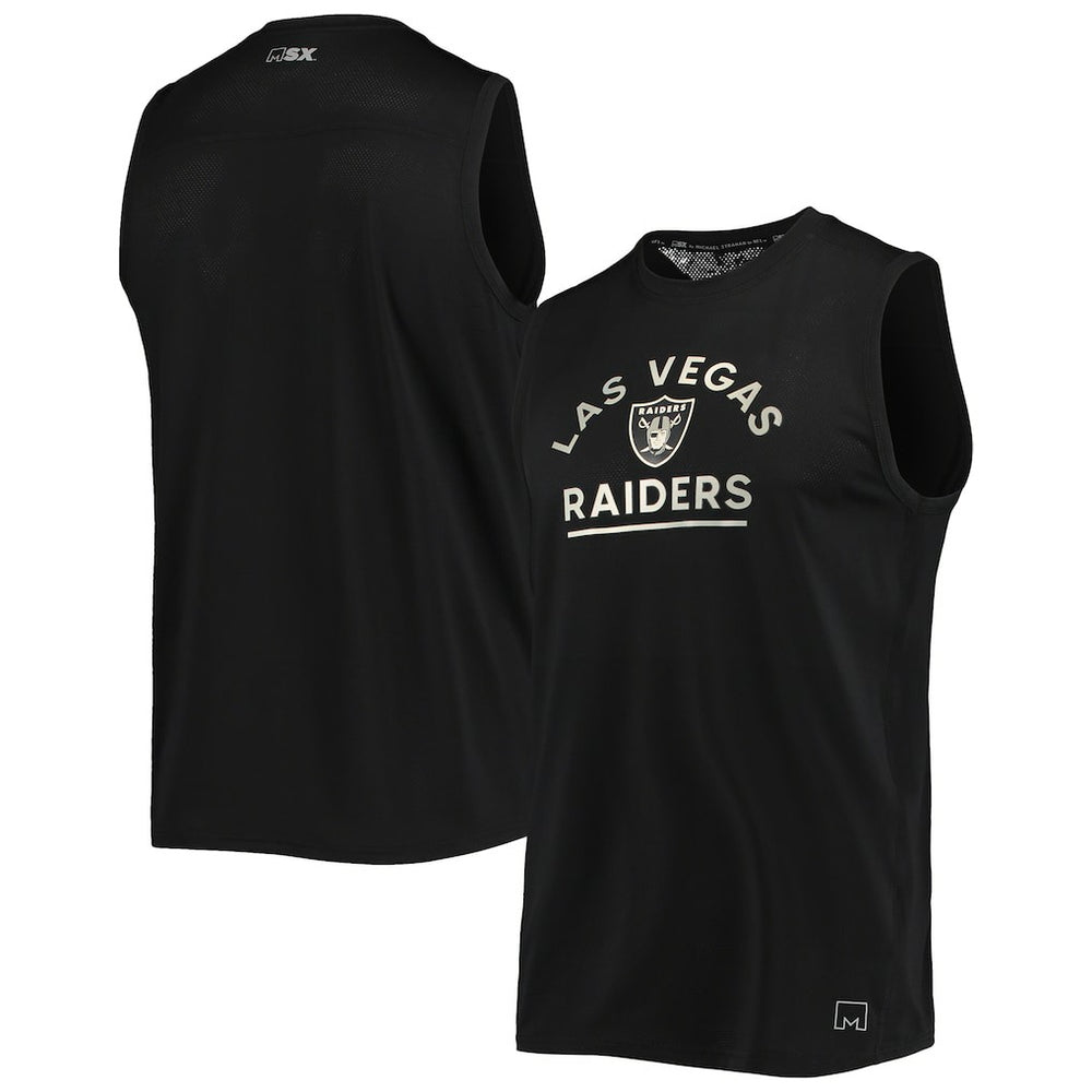 Las Vegas Raiders MSX by Michael Strahan Rebound Tank Top Black - NFL