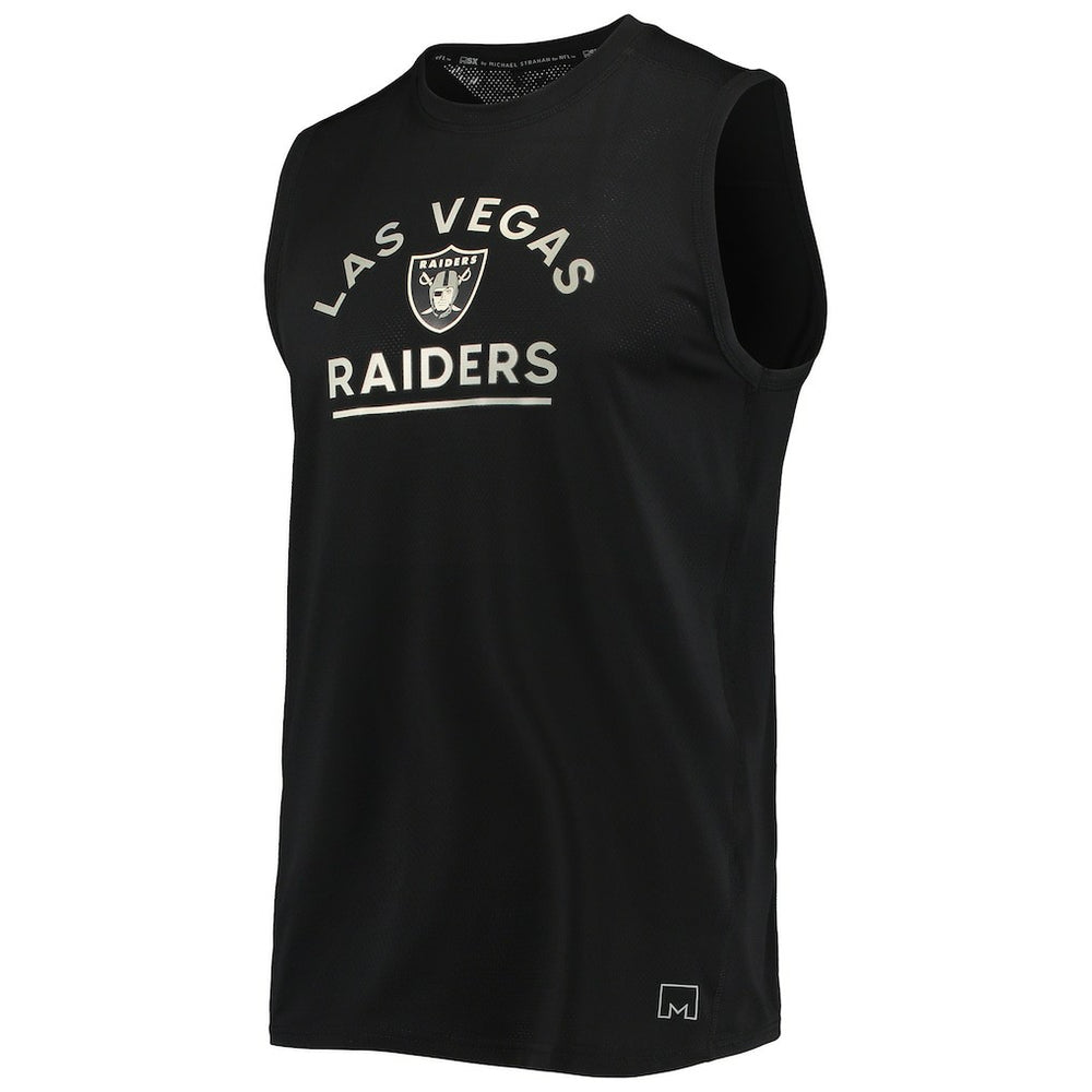 Las Vegas Raiders MSX by Michael Strahan Rebound Tank Top Black - NFL