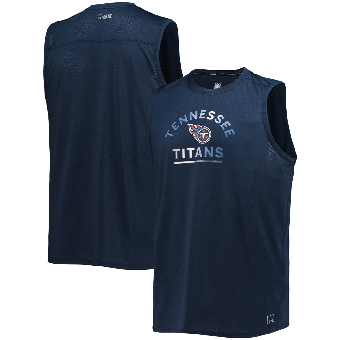 Tennessee Titans MSX by Michael Strahan Rebound Tank Top Navy - NFL