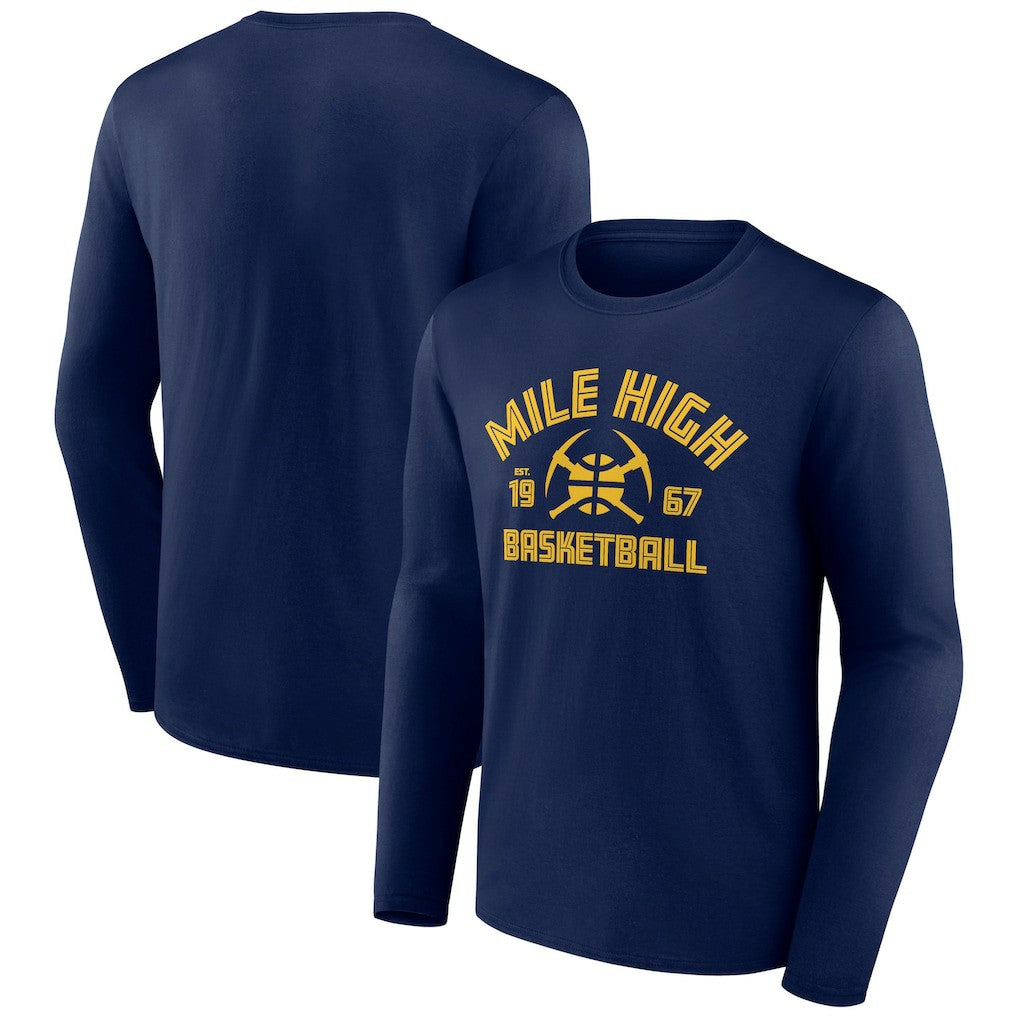 NBA - Denver Nuggets Tip-Off Long Sleeve T-Shirt - Navy