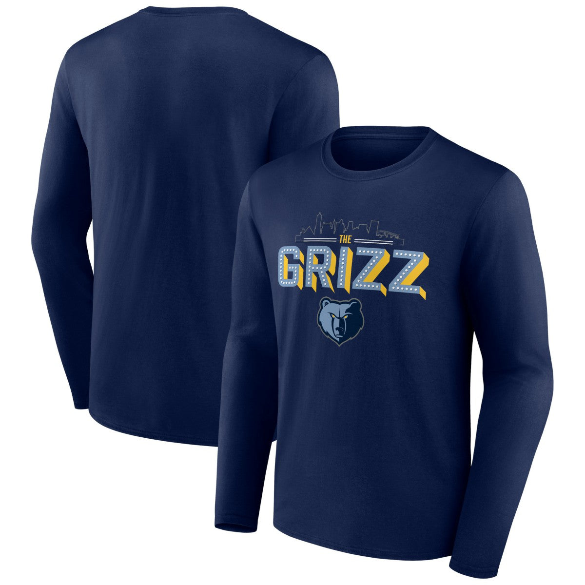 NBA - Memphis Grizzlies Tip-Off Long Sleeve T-Shirt - Navy