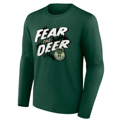 NBA - Milwaukee Bucks Tip-Off Long Sleeve T-Shirt - Hunter Green